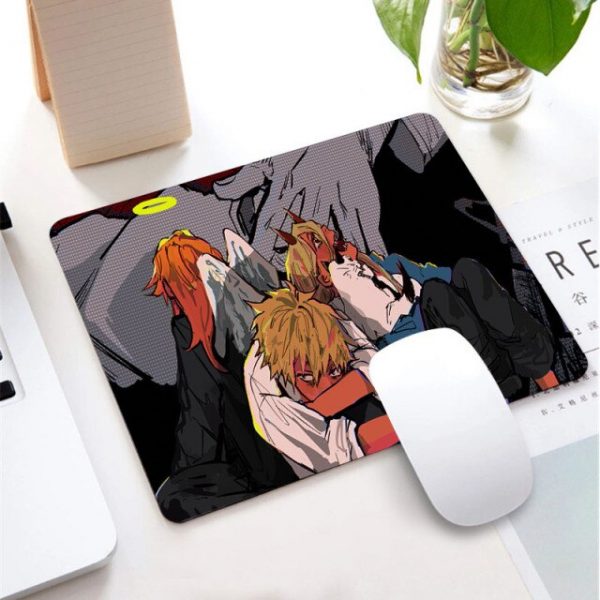 29 25cmm Chainsaw Man Anime Girl Non slip Rubber Scenery Small Size Mouse Pad Desk - Chainsaw Man Shop