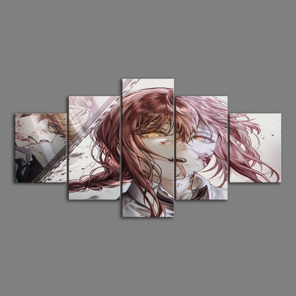 Canvas HD Chainsaw Man Prints Painting Wall Art Japan Anime Poster Modern Home Decor Modular Pictures 1 - Chainsaw Man Shop