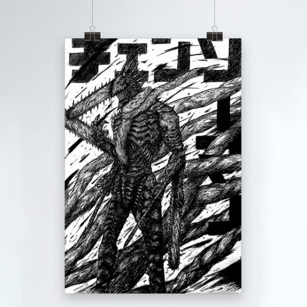 Canvas Modern Chainsaw Man Picture Home Decoration Painting Wall Art Prints Blood Animation Role Poster Modular 3.jpg 640x640 3 - Chainsaw Man Shop