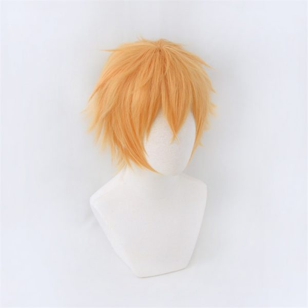 Chainsaw Man Denji Wig Cosplay Costume Golden Short Heat Resistant Synthetic Hair Halloween 2 - Chainsaw Man Shop