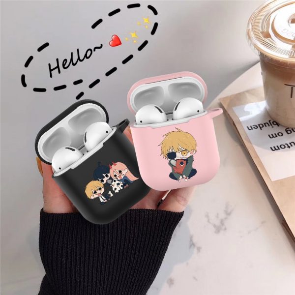 Japanese cartoon anime Chainsaw Man Candy Soft Tpu Case For Apple Airpods 1 2 Pro Bluetooth - Chainsaw Man Shop