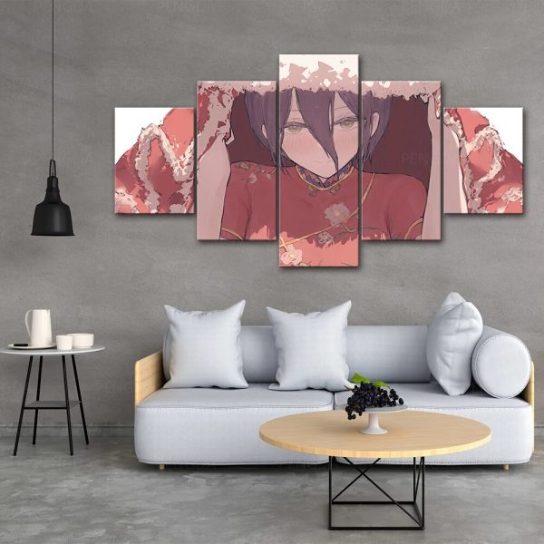 Wall Art Modular Japan Anime Canvas Pictures Home Decor Chainsaw Man Painting Prints Poster Bedside Background 1 - Chainsaw Man Shop