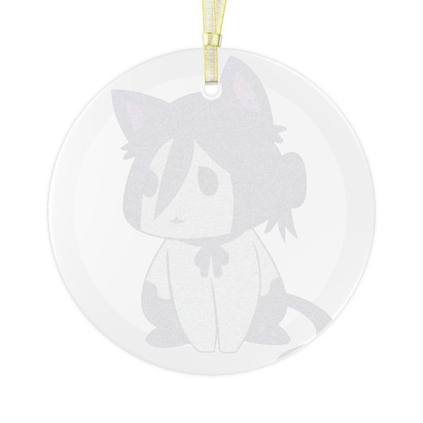 Chainsaw Cats Lady Reze - Anime Cat - Glass Ornament Xmas - Chibi Anime Otaku Gift for him and her Kawaii - Holiday Ornaments V1