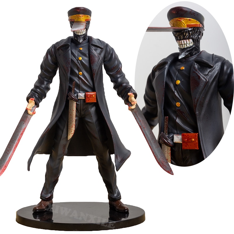 24cm Chainsaw Man Katana Man Anime Figure Samurai Sword Action Figure Denji Power Figurine Adult Collectible - Chainsaw Man Shop